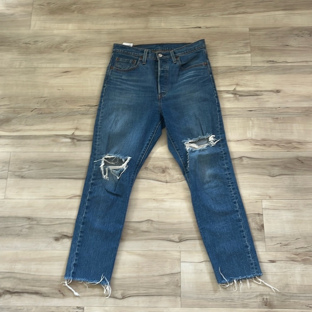 Levi’s Wedgie Straight Ankle Jeans